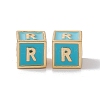 Rack Plating Brass Enamel Beads KK-B060-04G-06R-2