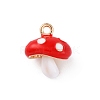 Alloy Enamel Pendants ENAM-E362-05B-1