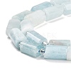 Natural Aquamarine Beads Strands G-G068-A30-01-4