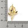 Long-Lasting Brass Micro Pave Clear Cubic Zirconia Connector Charms KK-O008-03A-G-3