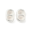 Brass Silicone Slide Charms KK-C099-06B-S-1