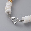 Heishi Beads Beaded Bracelets BJEW-JB04747-04-3