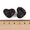 Heart Shaped Polymer Clay Rhinestone Beads CLAY-NH0002-01C-3
