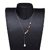 (Jewelry Parties Factory Sale)Single Pearl Pendant Necklaces NJEW-JN02710-01-4