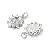 SHEGRACE Brass Micro Pave Cubic Zirconia Pendants XGRQ3P414-617P-2