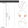 10Pcs 201 Stainless Steel Bented Beading Needles TOOL-BBC0001-07-1-2