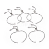 Tarnish Resistant Adjustable 304 Stainless Steel Slider Bracelets Making LS-STAS-T050-030P-1