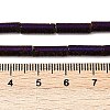 Electroplated Natural Lava Rock Beads Strands G-K388-03B-10-4