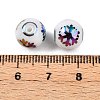 Christmas Opaque Glass Beads EGLA-R113-01D-3