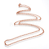 Iron Rolo Chains Necklace Making X-MAK-R015-60cm-R-2