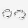 Tarnish Resistant 201 Stainless Steel Huggie Hoop Earrings Findings STAS-F149-33P-A-2