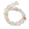 Natural White Agate Beads Strands G-M418-A07-01-3