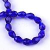 Transparent Glass Bead Strands GLAA-R024-6x8mm-01-3