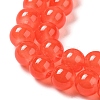 Baking Paint Imitation Jade Glass Round Bead Strands DGLA-Q021-8mm-32-4