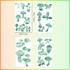 4PCS 2 Styles PVC Stickers Dazzling Color Window Stickers 3D Laser Mushroom Electrostatic Glass Window Stickers JX827A-2