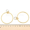 304 Stainless Steel Hoop Earrings for Women EJEW-U043-01G-5