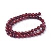 Natural Thulite Beads Strands G-D0006-C16-8mm-2
