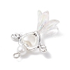 Acrylic & Tibetan Style Alloy Pendants PALLOY-JF04328-4
