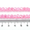 Baking Electroplate Glass Beads Strands DGLA-A039-J10mm-B16-4
