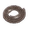 Transparent Frosted Glass Beads Strands GLAA-N072-01A-A18-2