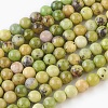 Natural Serpentine Beads Strands G-G767-04-6mm-1