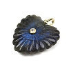 Natural Labradorite Carved Pendants G-C276-01G-06-2