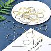 32Pcs 8 Styles Iron Huggie Hoop Earring Findings IFIN-FS0001-49A-10