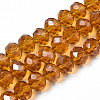 Electroplate Glass Beads Strands EGLA-A034-T8mm-B-5