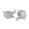 Brass Micro Pave Cubic Zirconia Pendants KK-U045-12P-2