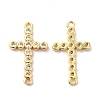 Brass Pave Clear Cubic Zirconia Connetor Charms KK-A180-13G-1