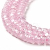 Cubic Zirconia Bead Strands ZIRC-G001-01E-4