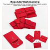 12Pcs 4 Styles Portable Felt Card Cover Bag ABAG-GA0001-21A-4