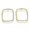 Alloy Open Back Bezel Pendants PALLOY-S121-81C-2