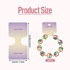 50Pcs Folding Paper Jewelry Display Cards ODIS-TA0001-07B-4