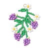Seed Glass Beaded Big Pendants PALLOY-MZ00877-03-1