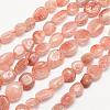 Natural Sunstone Bead Strands G-L459-05-1