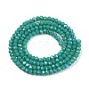 Electroplate Opaque Solid Color Glass Beads Strands EGLA-A044-P1mm-L31-3