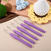 TPR Handle Aluminum Crochet Hook Needles TOOL-TA0001-13A-4