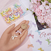 50Pcs Baking Paint Opaque Alloy Beads FIND-SP0002-43-3