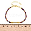 Braided Steel Wire Bracelet Making KK-CBA6056-03C-G-2