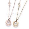 304 Stainless Steel Pendant Necklaces NJEW-G318-01-1