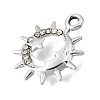 UV Plating Alloy Crystal Rhinestone Pendants RB-CBAD37D-11P-2