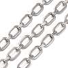304 Stainless Steel Rectangle Link Chains CHS-S012-26P-A-1