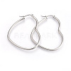 Tarnish Resistant 201 Stainless Steel Hoop Earrings EJEW-A052-09B-1