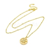 Brass Micro Pave Clear Cubic Zirconia Pendant Necklaces NJEW-C071-05A-G-4