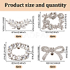 8Pcs 4 Styles Alloy Rhinestone Shoe Decoration FIND-GO0002-26-2