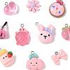 10Pcs 10 Styles Resin Pendants Sets RESI-FS0002-23-3