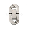 Non-Tarnish 304 Stainless Steel Fold Over Clasps STAS-B029-05C-1-1