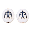 Brass Enamel Beads KK-CBA7BFE-01G-02-1