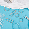 18Pcs 3 Styles U Shape Alloy Bikini Clips Buckles AJEW-PH0006-72-3